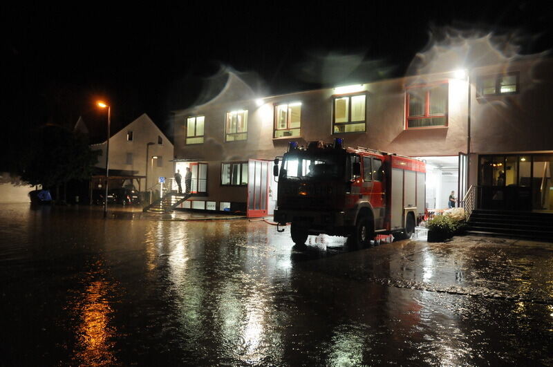 Hochwasser in der Region nach schweren Unwettern