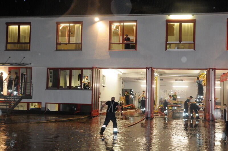 Hochwasser in der Region nach schweren Unwettern