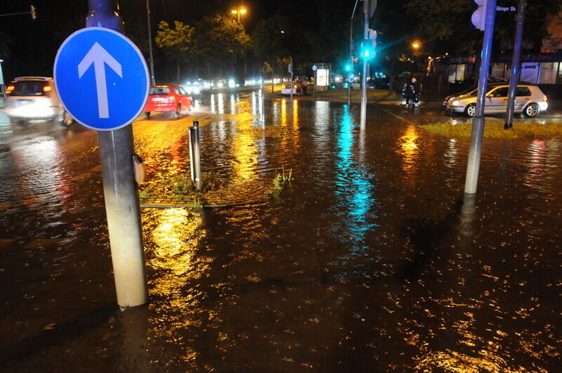Hochwasser in der Region nach schweren Unwettern