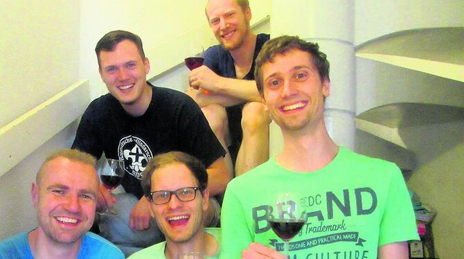 Hoffen auf den Titel »Württemberger WG«: Karl Katz, Patrick Notz, Lars Fetzner (vorne, von links) sowie Sven Bauerfeind (dahinte