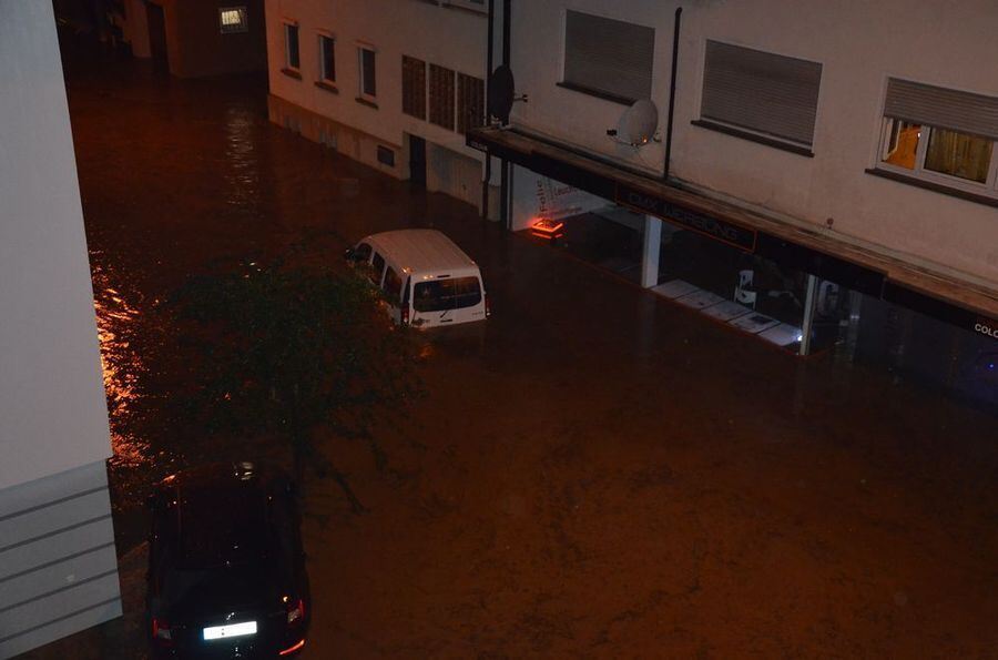 Hochwasser in der Region nach schweren Unwettern