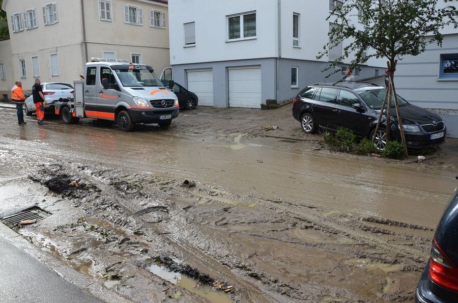 Hochwasser in der Region nach schweren Unwettern
