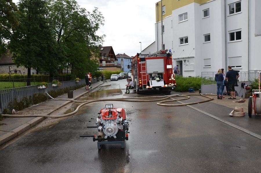 Hochwasser in der Region nach schweren Unwettern