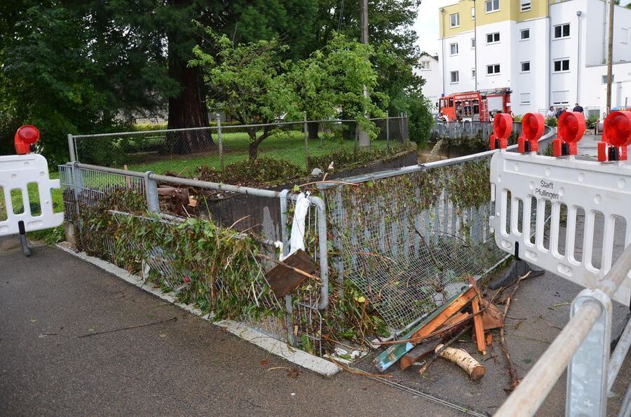Hochwasser in der Region nach schweren Unwettern