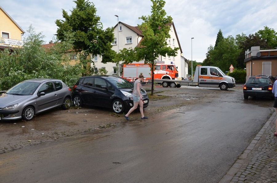 Hochwasser in der Region nach schweren Unwettern