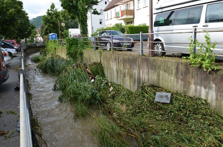 Hochwasser in der Region nach schweren Unwettern