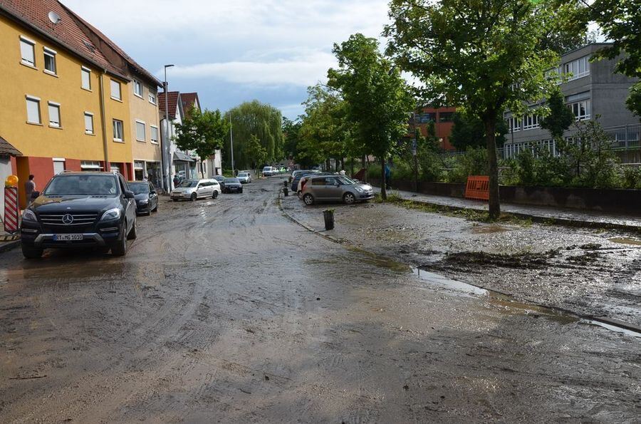 Hochwasser in der Region nach schweren Unwettern