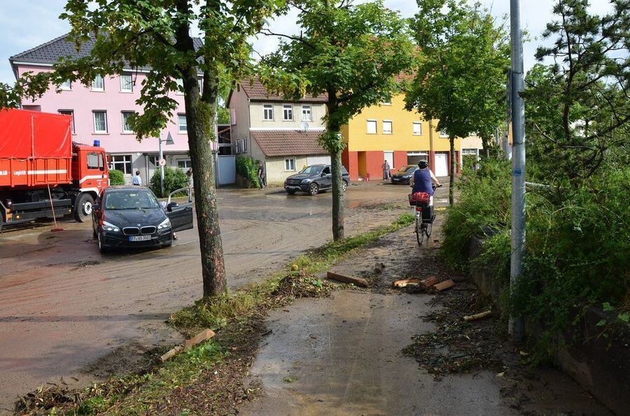 Hochwasser in der Region nach schweren Unwettern