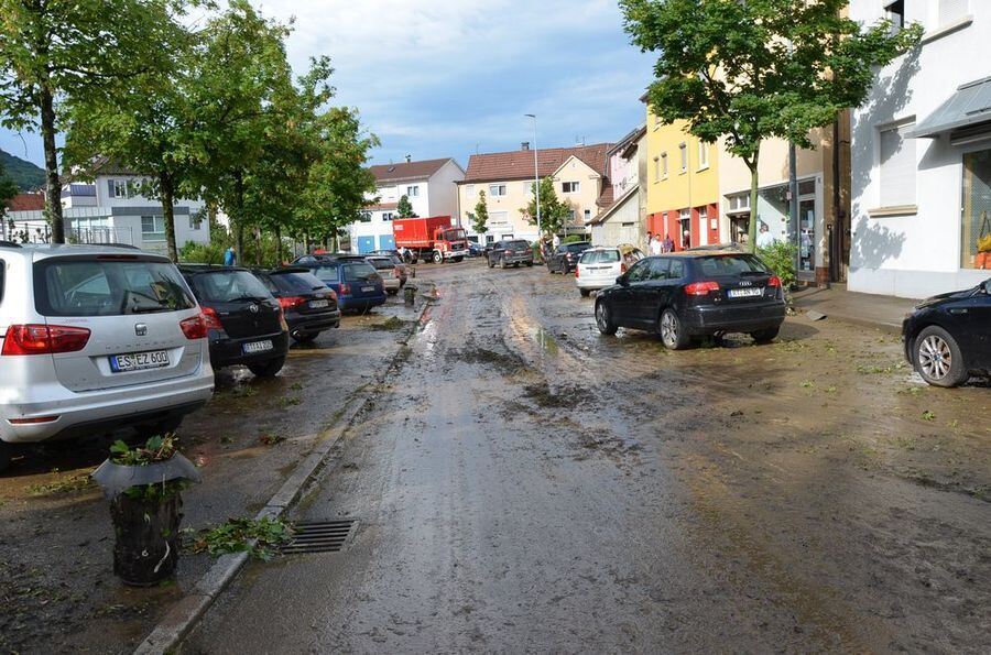 Hochwasser in der Region nach schweren Unwettern