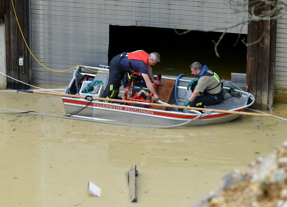 Hochwasser in der Region nach schweren Unwettern