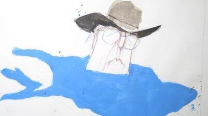 In Bernsteins Werk steht Martin Walser das Bodenseewasser bis zum Hals.
FOTO: STRÖHLE