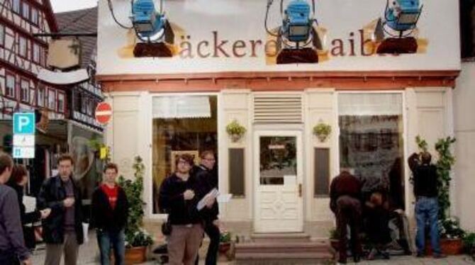 In Bad Urach entsteht derzeit der Mundart-Mehrteiler &raquo;Laible und Frisch&laquo;. FOTO: SANDER