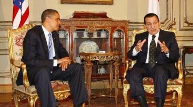 In Kairo hält Barack Obama seine »Rede an die islamische Welt«. Vorher traf er mit dem ägyptischen Präsidenten Hosni Mubarak zus