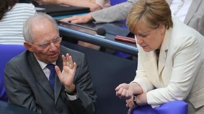 Kommenden Mittwoch soll Schäubles Entwurf für den Bundeshaushalt 2017 vom Kabinett beschlossen werden. Foto: Kay Nietfeld/Arc