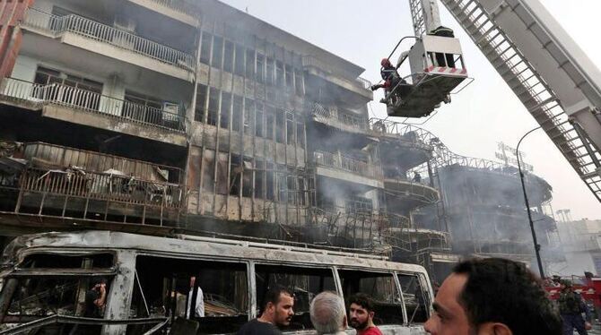 Die Bombe explodierte in einem lebhaften Geschäftsviertel. Foto: Ali Abbas