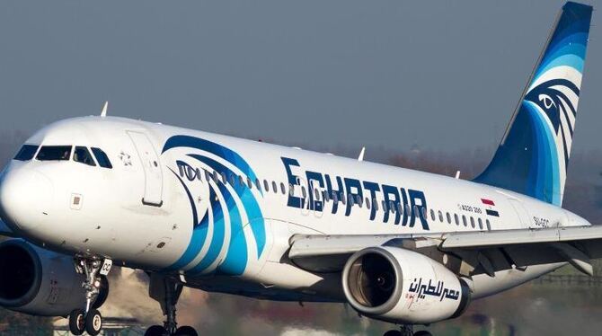 Die Aufnahme zeigt den Egyptair-Airbus A320. Das Flugzeug verschwand auf einem Flug von Paris nach Kairo vom Radarschirm. Fot