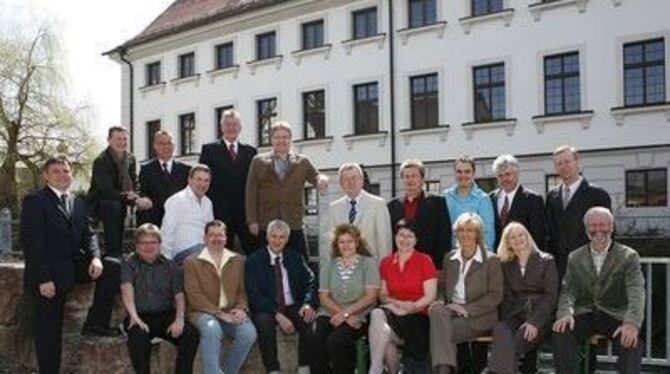 Die Bewerber der CDU zur Kommunalwahl in Gammertingen. FOTO: P
