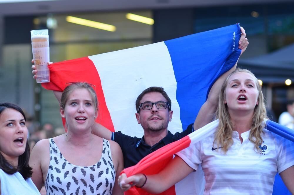 EM 2016 Deutschland - Frankreich Public Viewing in Reutlingen