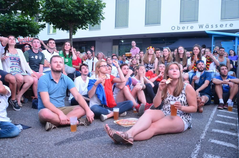EM 2016 Deutschland - Frankreich Public Viewing in Reutlingen
