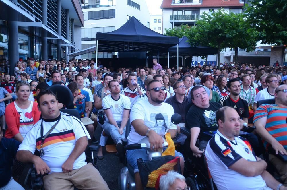 EM 2016 Deutschland - Frankreich Public Viewing in Reutlingen