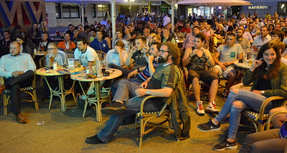 EM 2016 Deutschland - Frankreich Public Viewing in Reutlingen