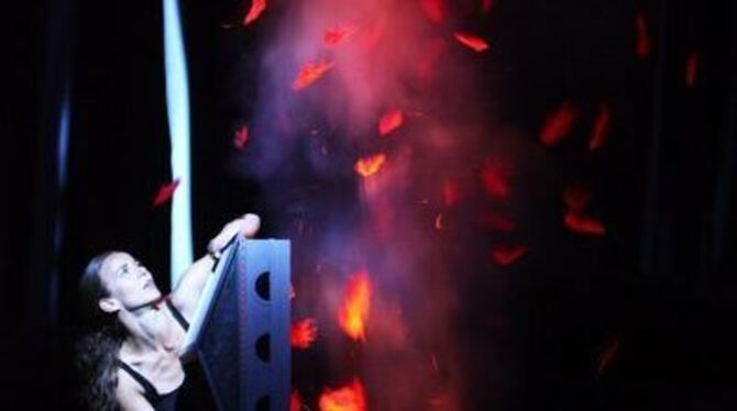 Caroline Geiger in Kyliáns »Zugvögel-Choreografie in München. FOTO: WILFRIED HÖSL