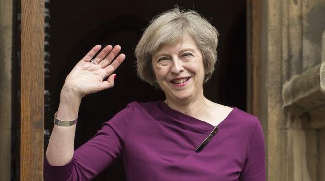 Innenministerin Theresa May hielt sich im Wahlkampf bewusst bedeckt, mied jede Profilierung. Foto: Hannah Mckay