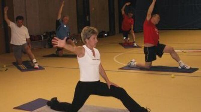 Nur wer fit ist, kann andere fit machen: Astrid Klingenstein-Hägele . . . FOTO: WALKER