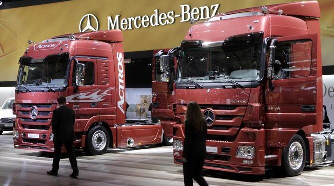 Daimler Actros Lastwagen.