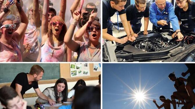 Ob in der Freizeit oder beim Arbeiten: Deutschlands Jugend schätzt vor allem Ehrlichkeit. Fotos: Kusch/Grubitzsch/Weigel/Pede