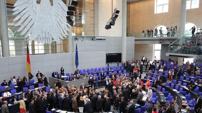 Abstimmung im Deutschen Bundestag: Parlamentarier verdienten mindestens 18,07 Millionen Euro nebenher. Foto: Wolfgang Kumm