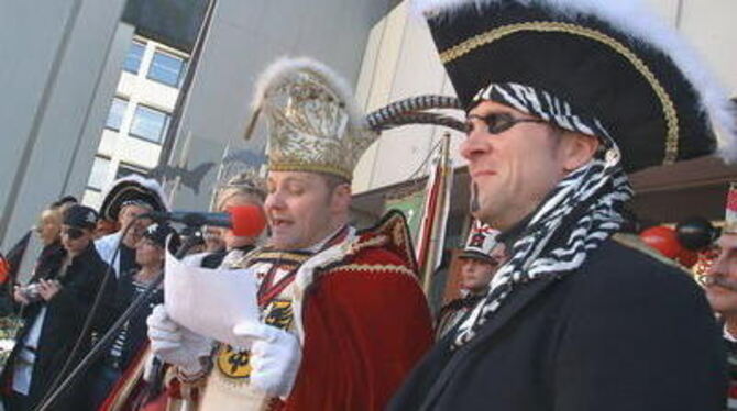 Oberpirat und Bürgermeister Peter Rist hat abgedankt, Prinz Werner II. regiert. FOTO: TRINKHAUS
