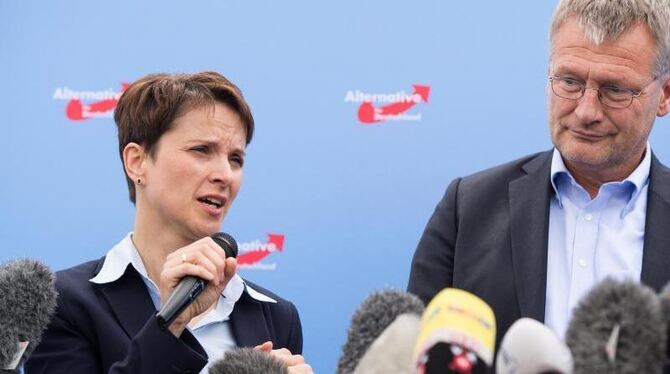 Führende AfD-Politiker sind gegen die Absetzung des bisherigen Vorstands um die beiden Co-Vorsitzenden Frauke Petry und Jörg