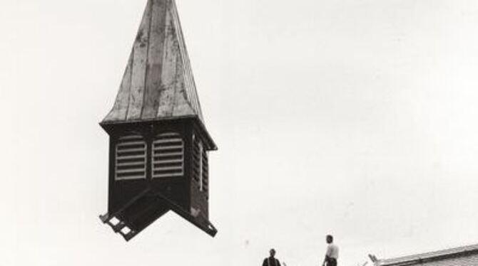 1978: Bau des Gotteshauses der Pius-Brüder in Betzingen. 
GEA-FOTO: ARCHIV