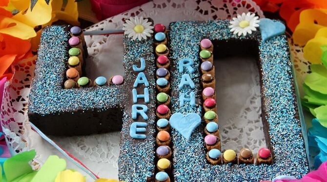 Extravagante Geburtstagstorte. FOTO: RAH