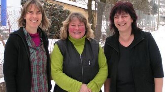 Drei Frauen haben den Anfang gemacht (von links) Hiltrun Buck, Petra Weiß und Andrea Jaiser. 
GEA-FOTO: GEIGER