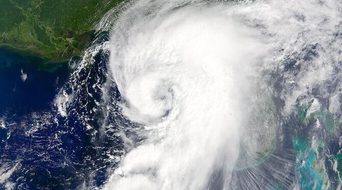 Das National Hurricane Center stufte »Hermine« von einem tropischen Sturm zu einem Hurrikan der niedrigsten Stufe 1 hoch. Fot