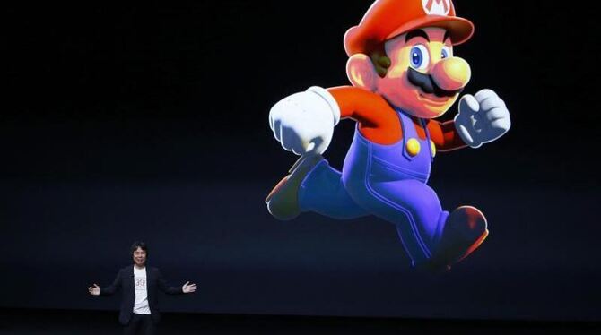 Nintendo-Entwickler Shigeru Miyamoto bei der Veranstaltung in San Francisco. Foto: Monica Davey