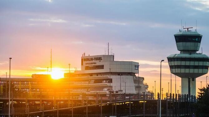 Blick auf den Flughafen Tegel in Berlin. Foto: Hannibal Hanschke